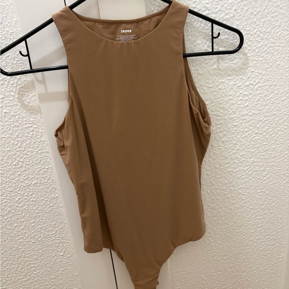 SKIMS Women's Brown Tank Top Bodysuit